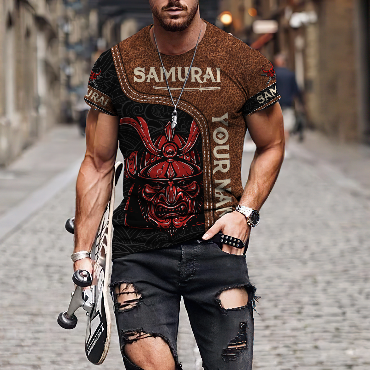 Custom Name Samurai 3D All Over Printed Unisex Shirts