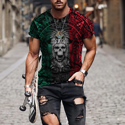 Mexican Aztec Warrior 3D All Over Printed Shirts