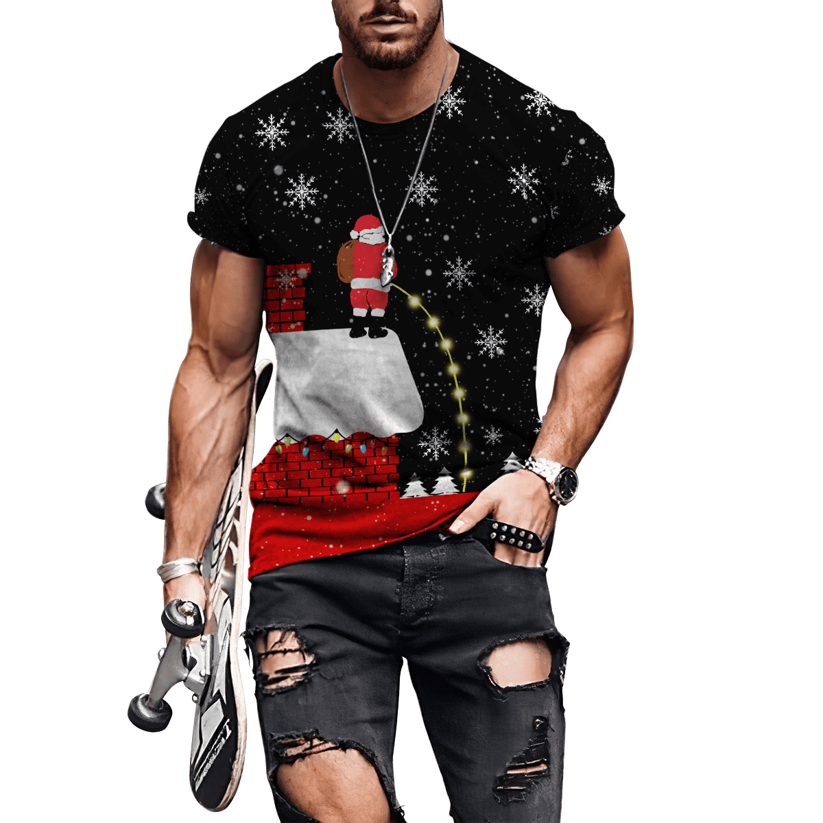 Santa Christmas 3D All Over Printed Unisex Shirts