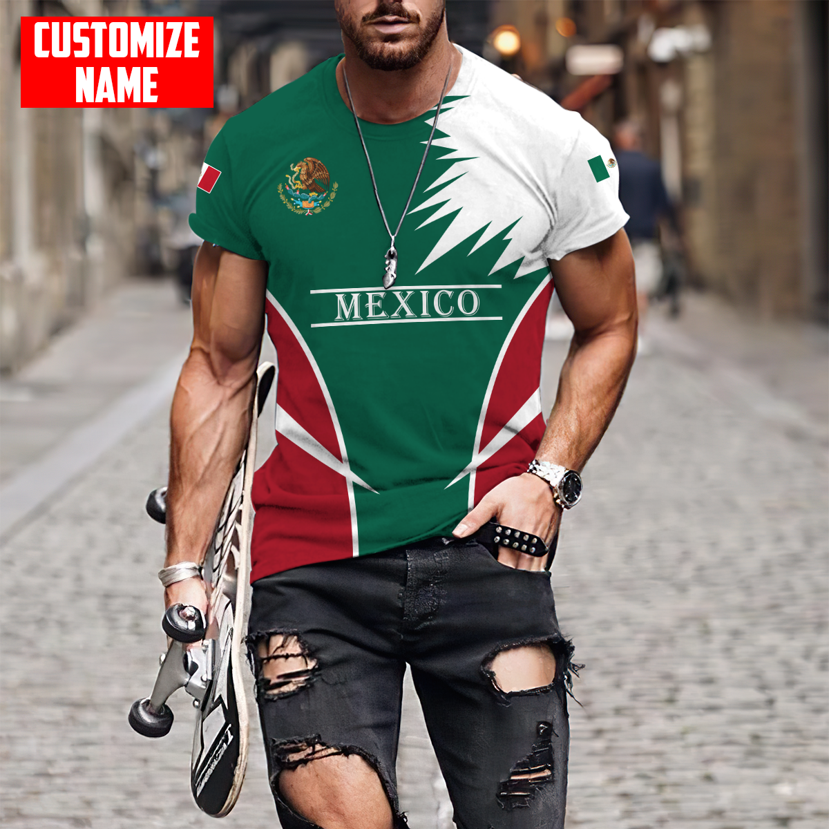 Personalized Name Mexico 3D All Over Printed Unisex Shirts DQB06072101