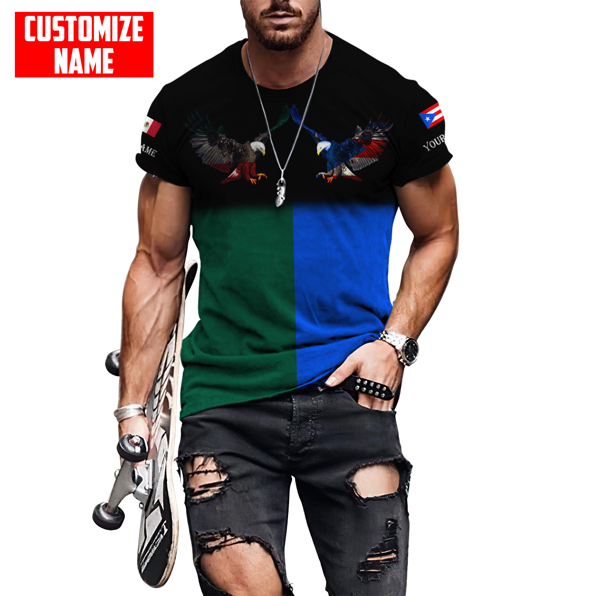Persionalized Mexico 3D All Over Printed Unisex Shirts DQB23062103