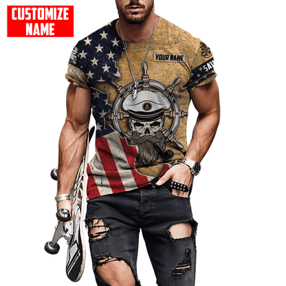 Customized name The Adventure Begins 3D All Over Printed Shirts