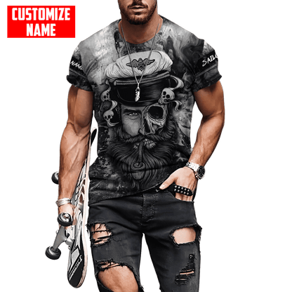 Customized name A Smooth Sea Never Made A Skillful Sailor 3D Printed Shirts