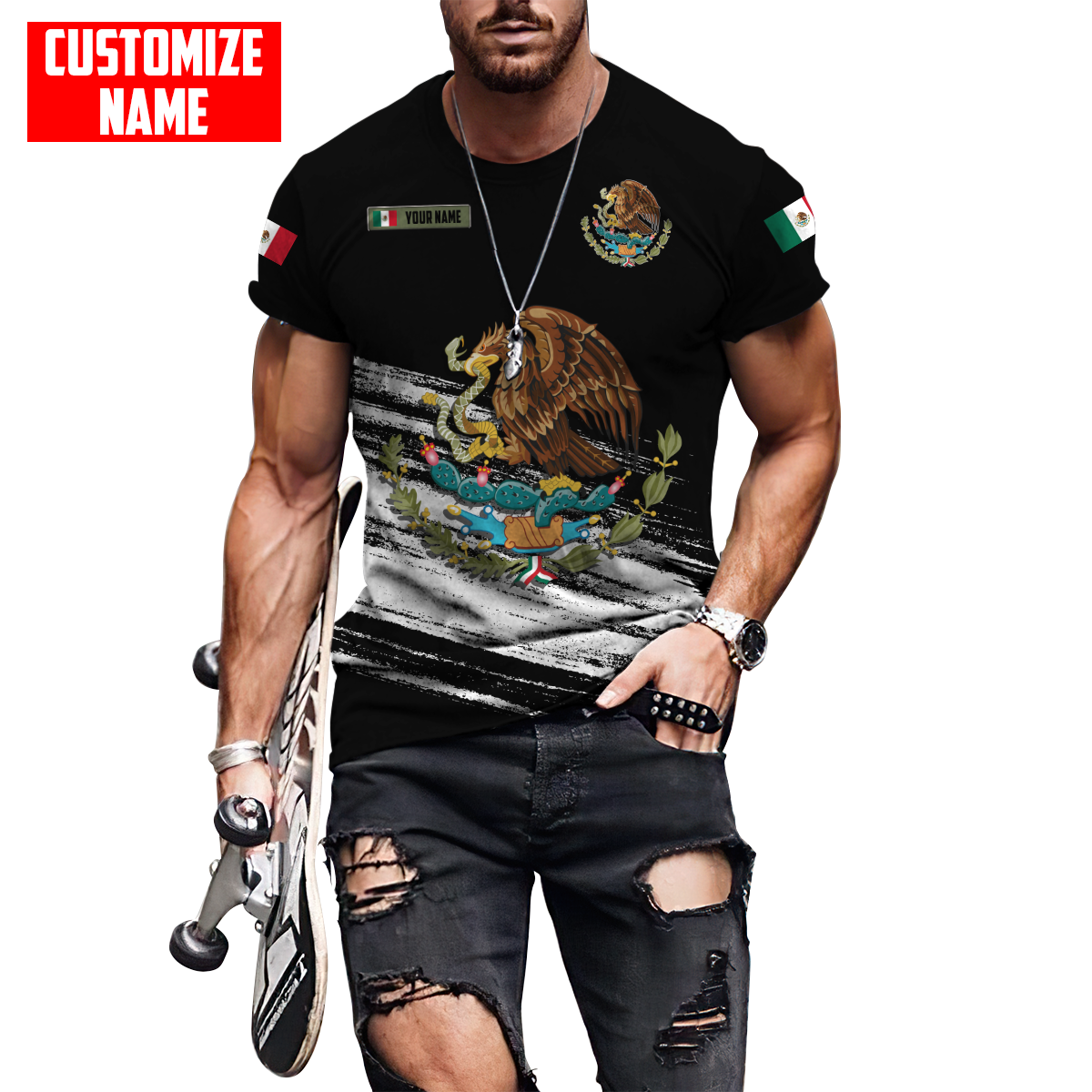 Persionalized Mexico 3D All Over Printed Unisex Shirts DQB23062101