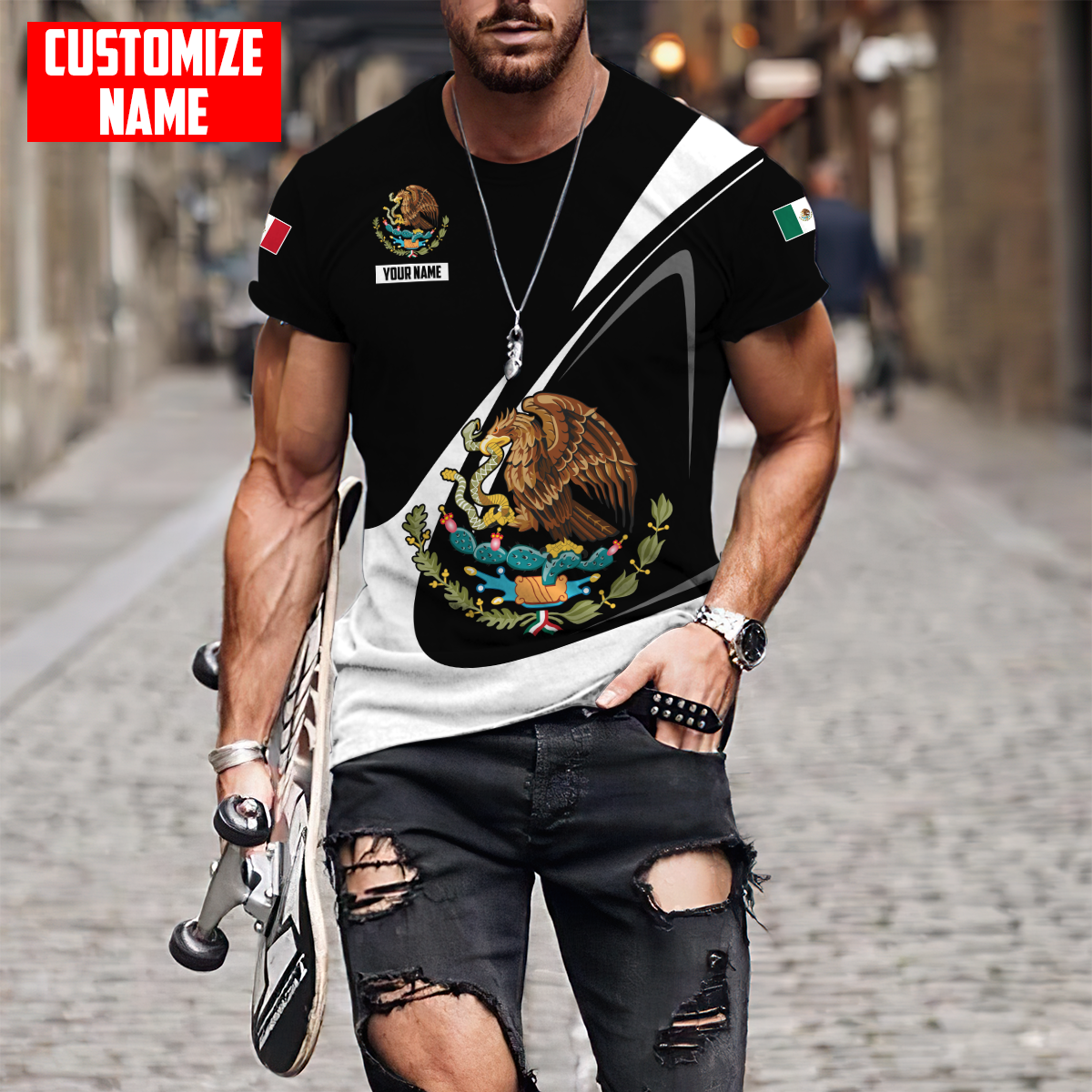 Personalized Name Mexico 3D All Over Printed Unisex Shirts DQB07072101