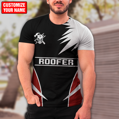 Premium 3D Printed Personalized Roofer Shirts MEI