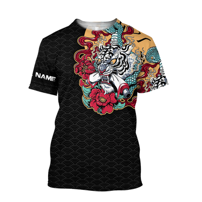 Japanese Tiger Combo T Shirt Broad Short