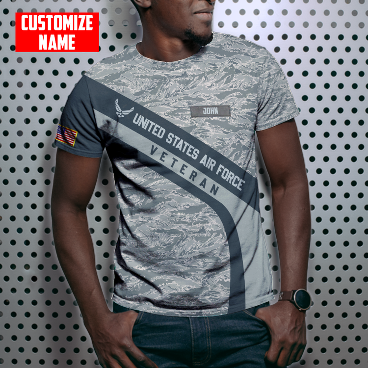 Premium Unique U.S Air Force Veteran Polo All Over Printed Personalized Shirt