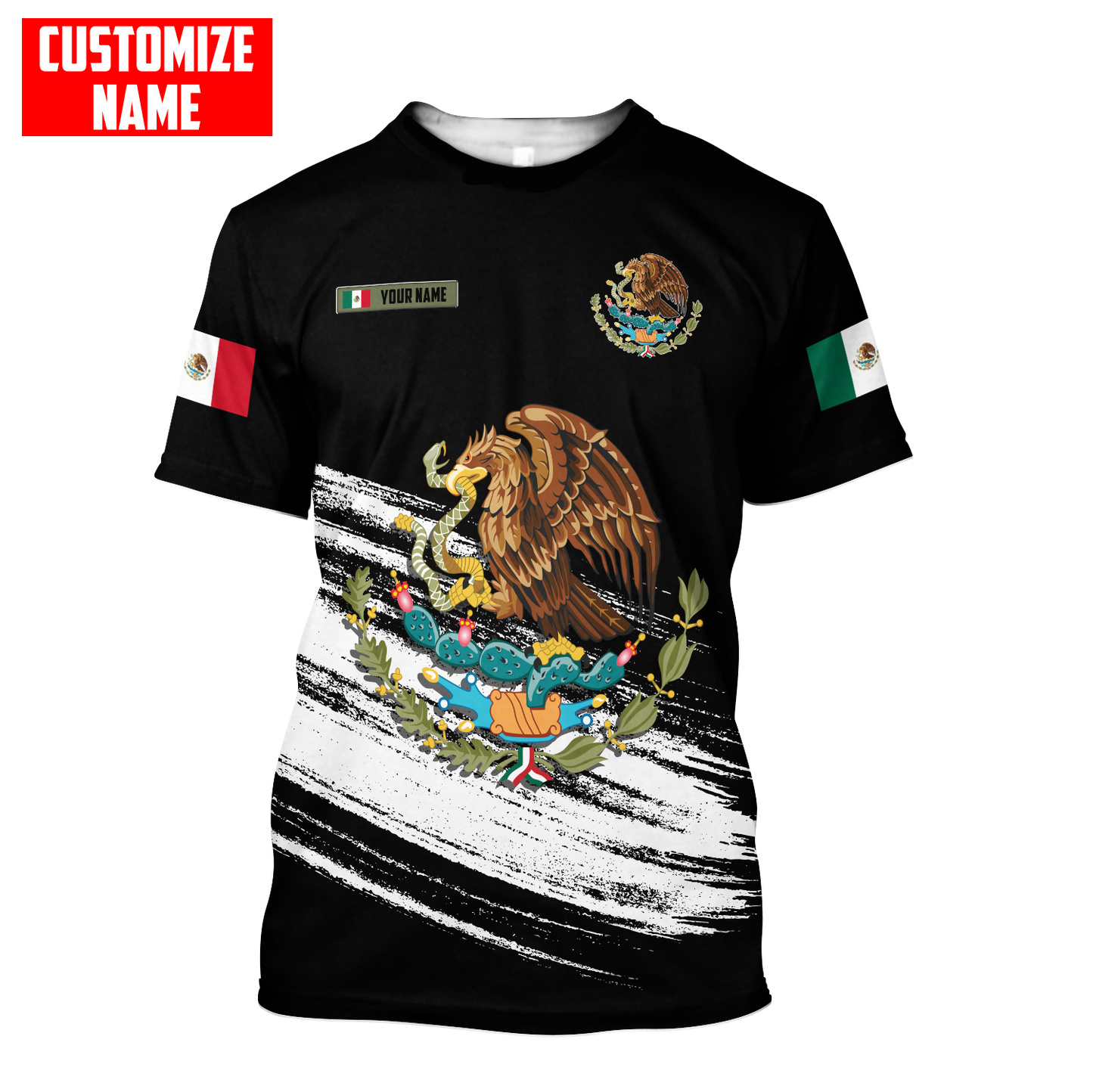 Personalized Name Mexico Combo T-shirt and Short 3D All Over Printed