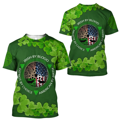 Premium Irish Saint Patrick's Day 3D All Over Printed Unisex Shirts