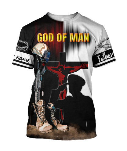 Jesus Father's day Persionalized Your Name 3D All Over Printed Shirts JJ28052102 KT