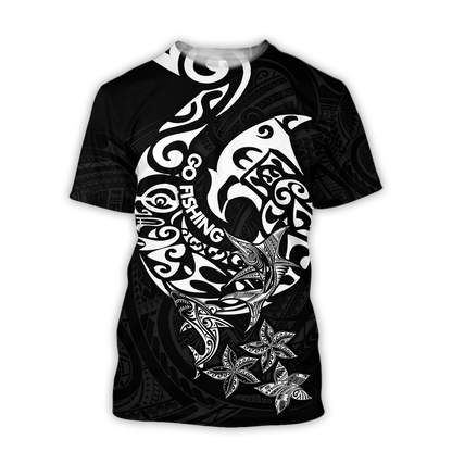 Polynesia No 10 Combo T Shirt Broad Short Go Fishing