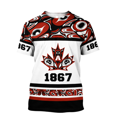 Canada Day No21 Haida 1867 Pullover Premium Unisex Hoodie