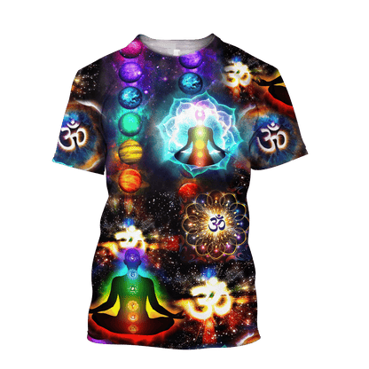 Yoga Menditation  Combo T-shirt and Short 3D All Over Printed