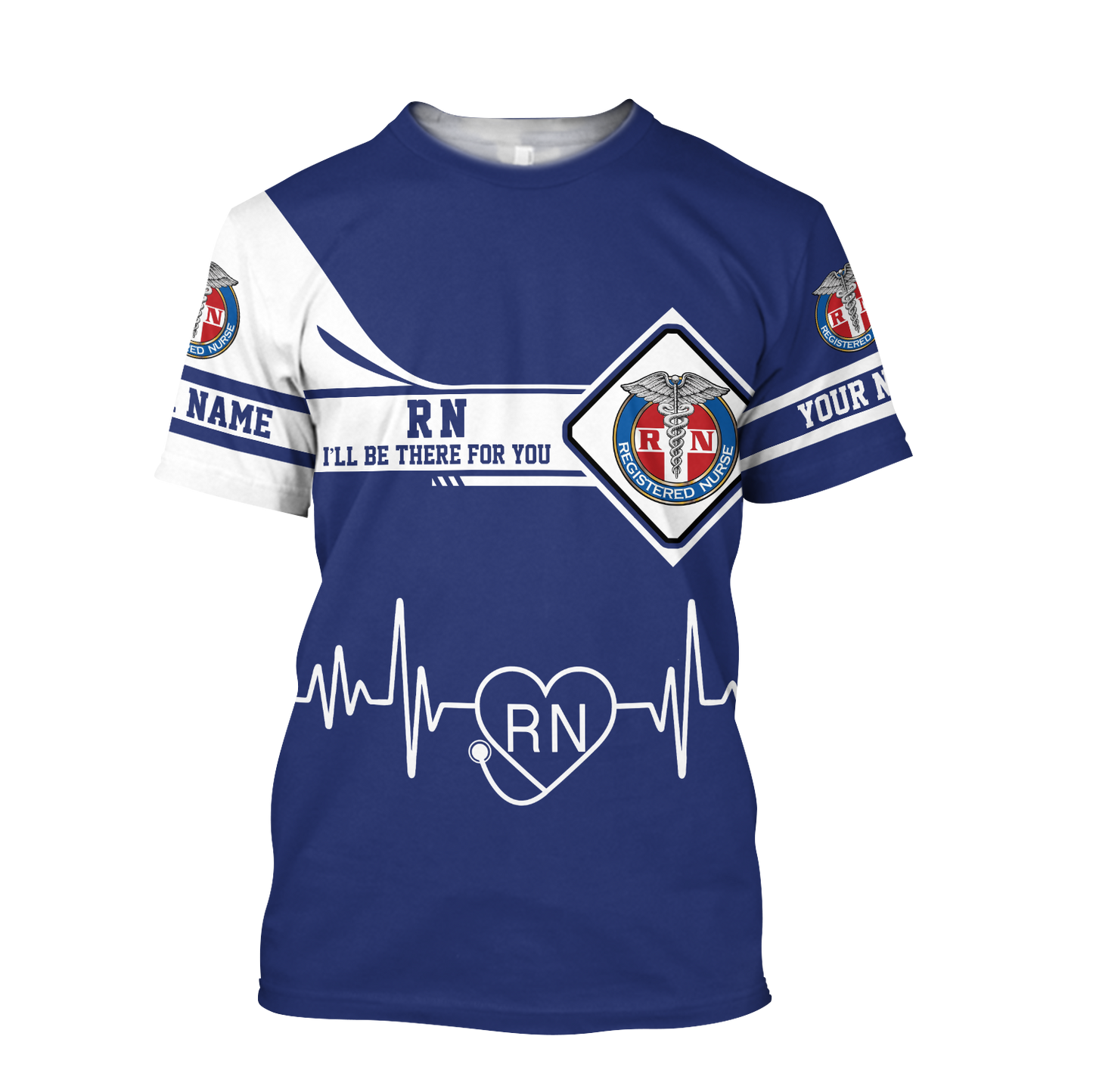 Premium Nurse Personalized Name 3D All Over Printed Unisex Shirts