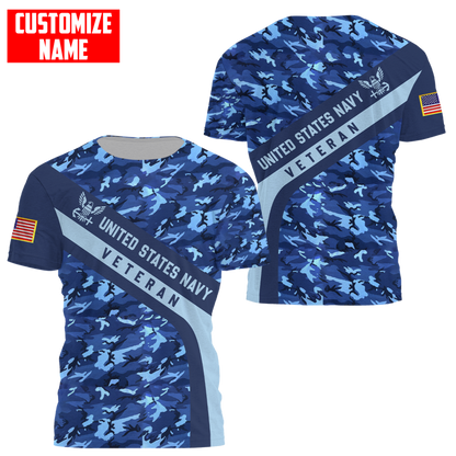 Premium Unique U.S Air Force Veteran Polo All Over Printed Personalized Shirt