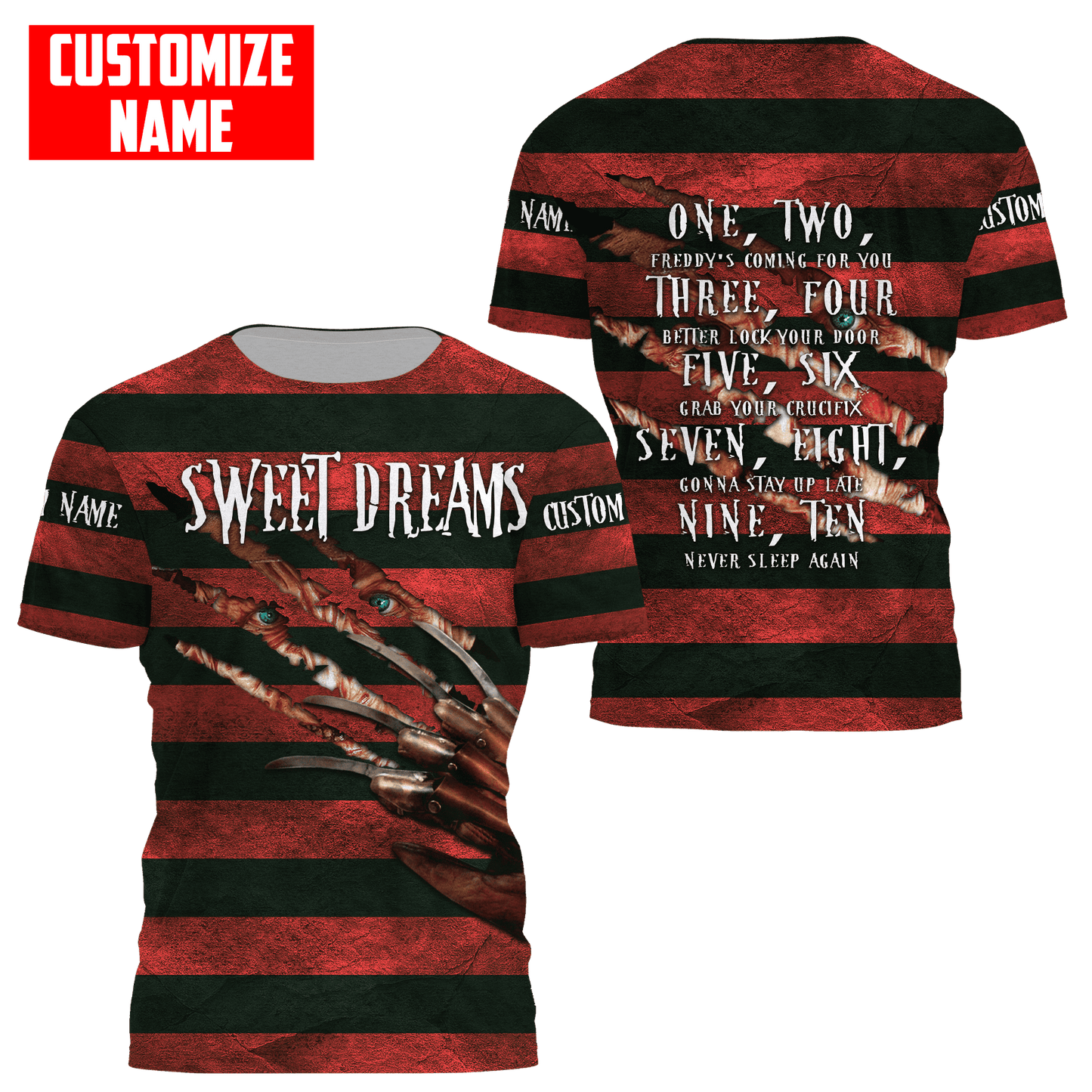 Customize Name Sweet Dream 3D All Over Printed Unisex Shirts
