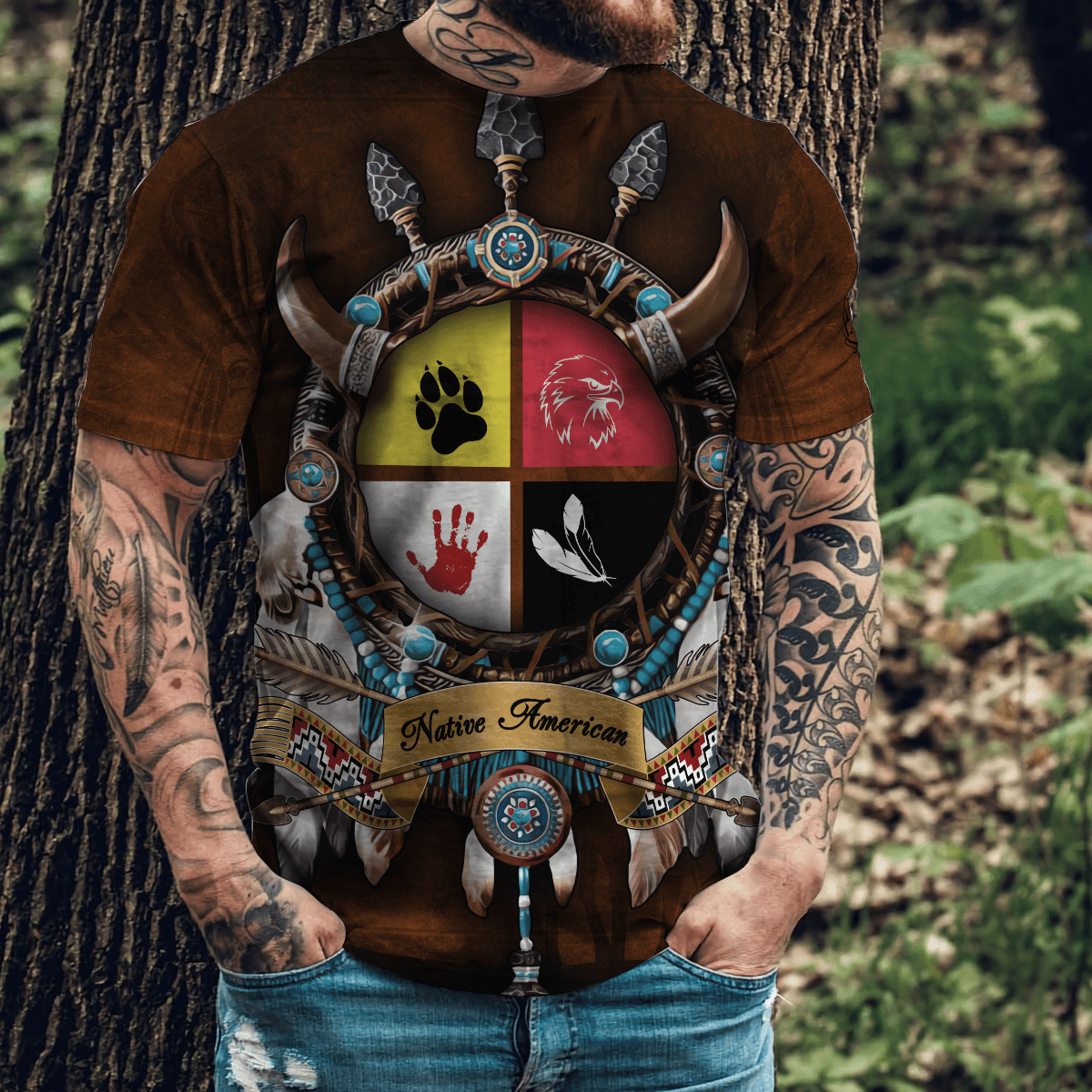 Native American 3D All Over Printed Unisex Shirts
