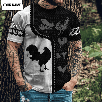Personalized Rooster 3D Printed Unisex Shirts DD24042104