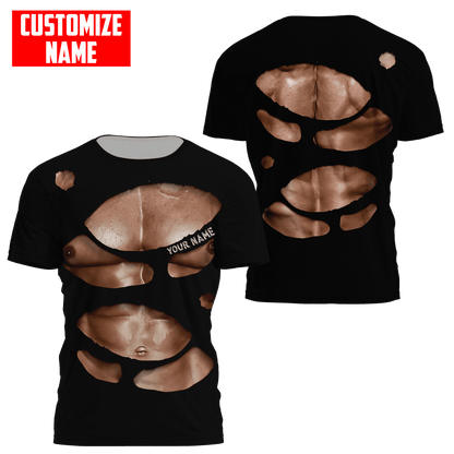 Customize Name Gym 3D All Over Printed Unisex Shirts