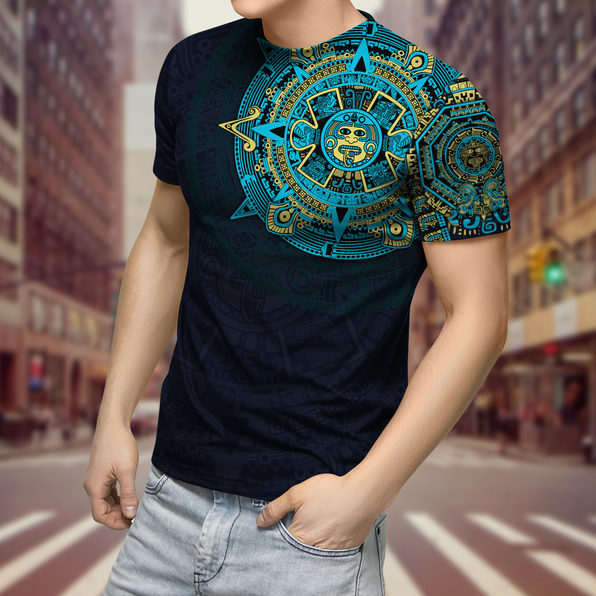 Premium Aztec Mexico 3D All Over Printed Shirts S1