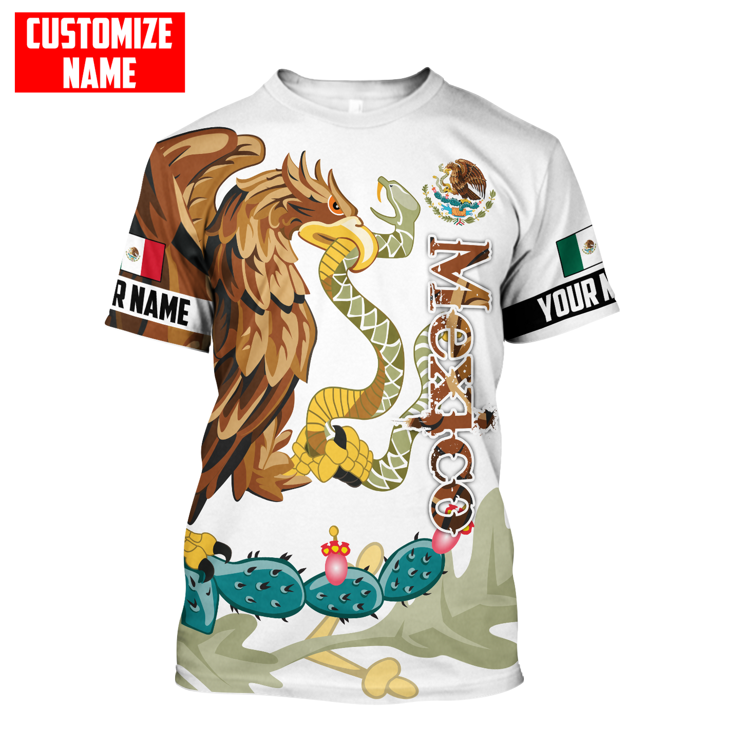Persionalized Mexico 3D All Over Printed Unisex Shirts DQB25062101