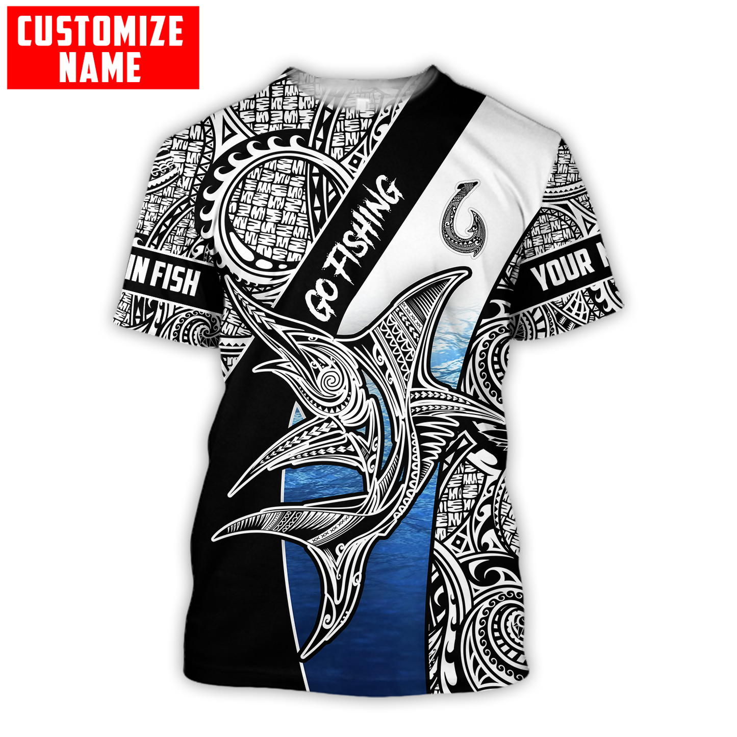 Polynesia No 14 Combo T Shirt Broad Short Go Fishing Personalize