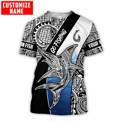 Polynesia No 14 Combo T Shirt Broad Short Go Fishing Personalize