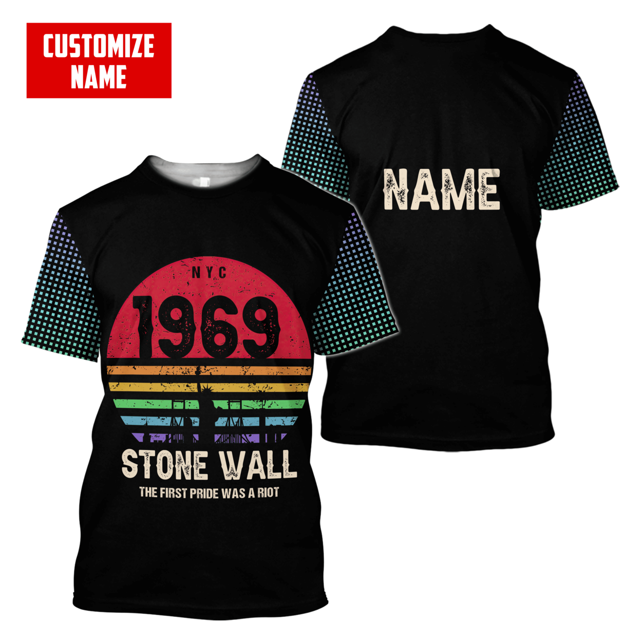 Customize Name The Pride 3D All Over Printed Unisex Shirts