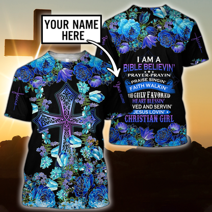 Premium Christian Jesus Personalized Name 3D All Over Printed For Women Shirts - Amaze Style™-Apparel