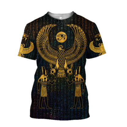 Hieroglyphics Ancient Egypt 3D All Over Printed Shirts