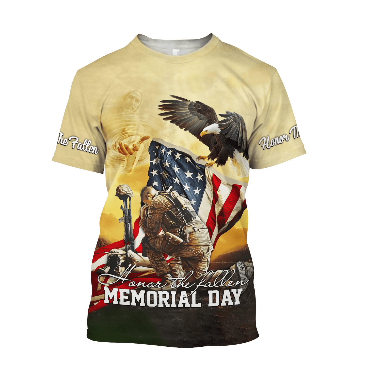 Honor the Fallen Memorial Day US Veteran 3D All Over Printed Unisex Hoodie
