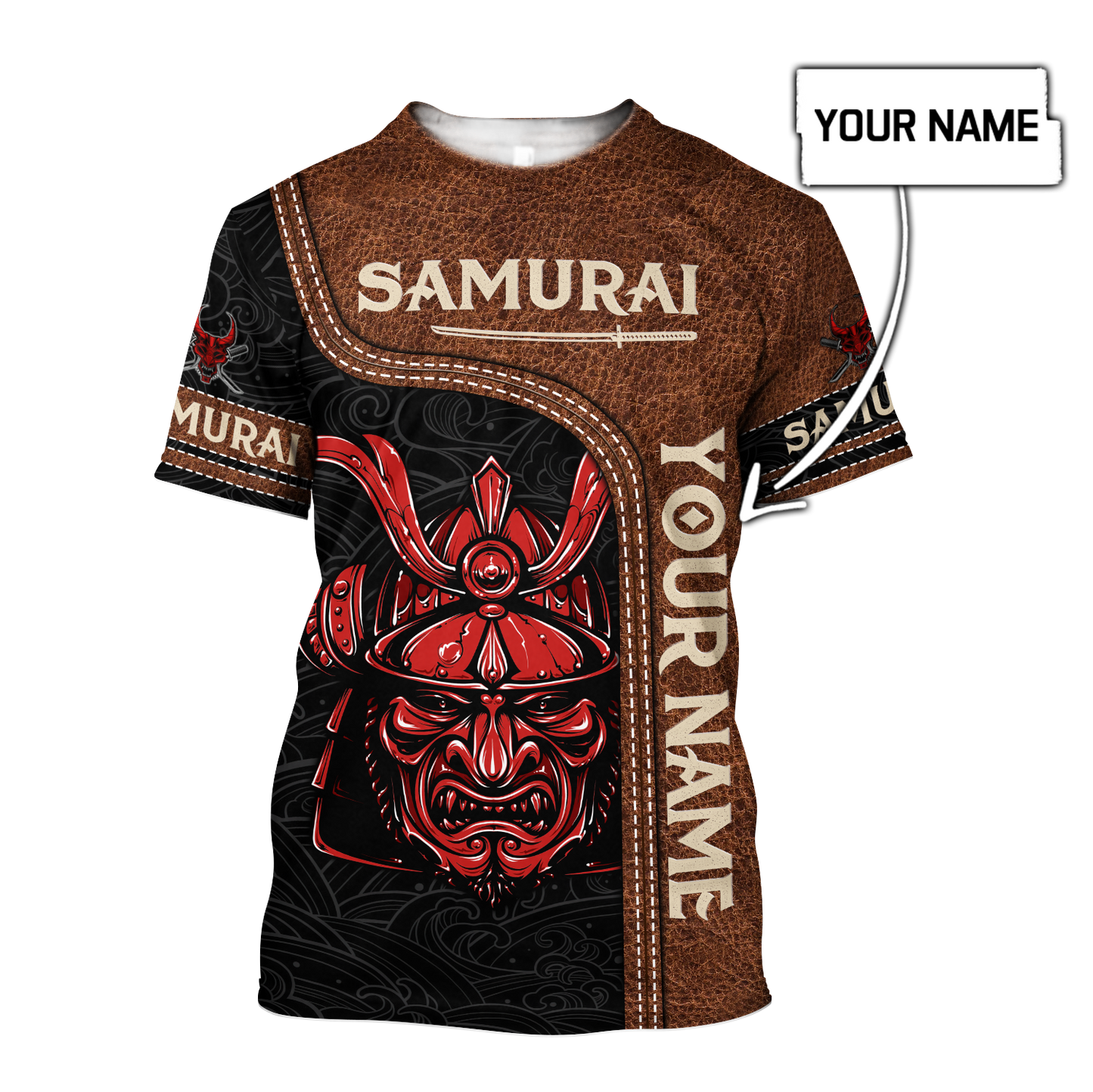 Custom Name Samurai 3D All Over Printed Unisex Shirts