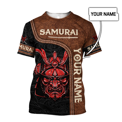 Custom Name Samurai 3D All Over Printed Unisex Shirts