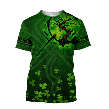 Premium Unisex Hoodie Irish St.Patrick Custom Name Tree Of Life ML