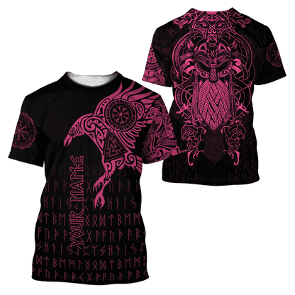 Premium Raven Of Odin Tattoo 3D All Over Printed Shirts