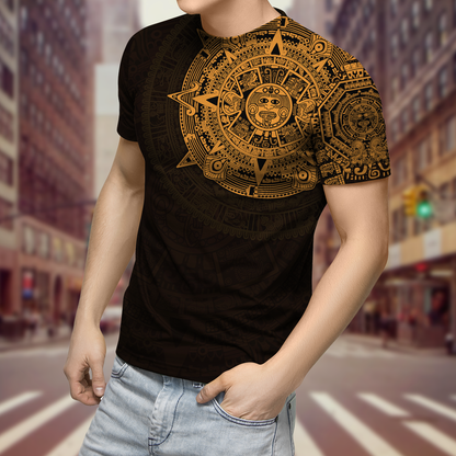 Premium Aztec Mexico 3D All Over Printed Shirts S