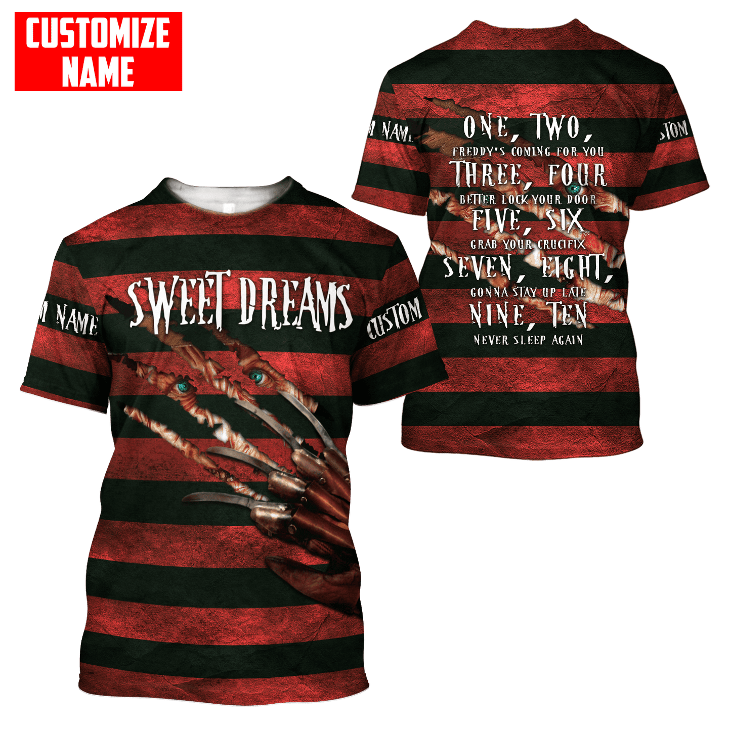 Customize Name Sweet Dream 3D All Over Printed Unisex Shirts