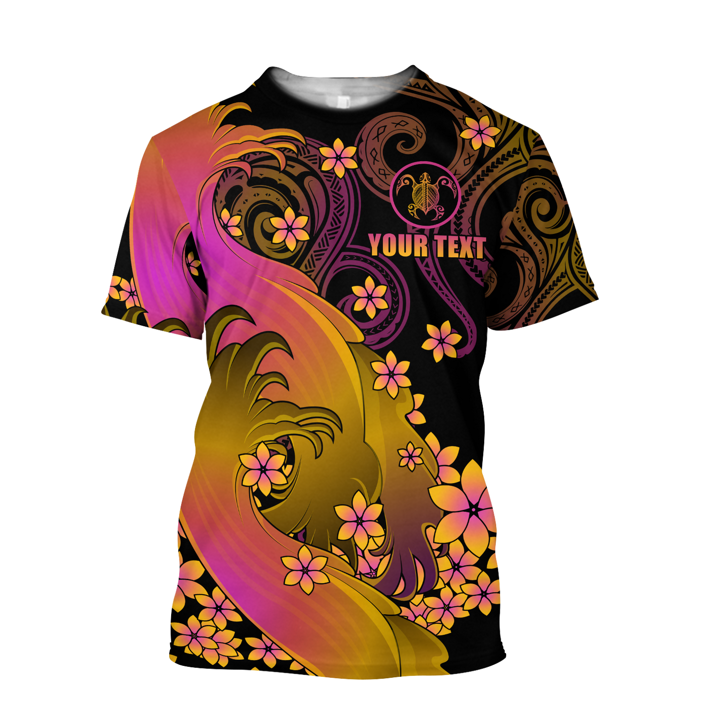 Amazing Polynesian Personalized Wave And Frangipani Unisex Hawaii Shirt