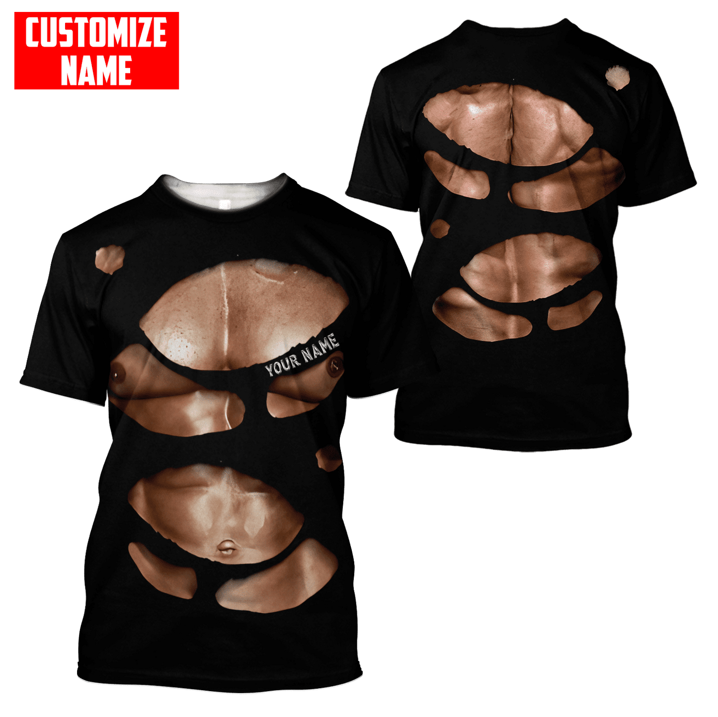 Customize Name Gym 3D All Over Printed Unisex Shirts