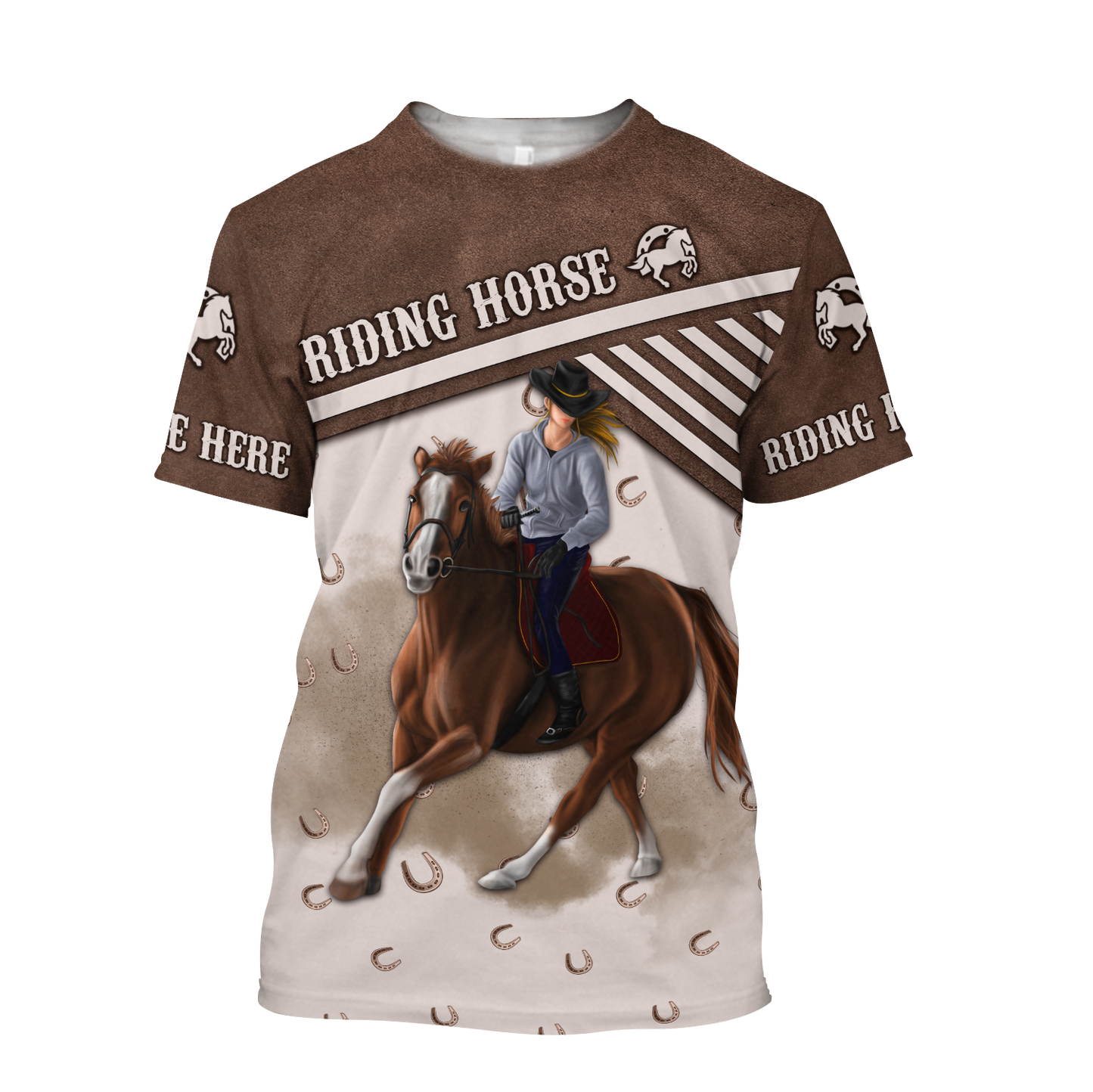Riding Horse 3D All Over Printed Unisex Shirts