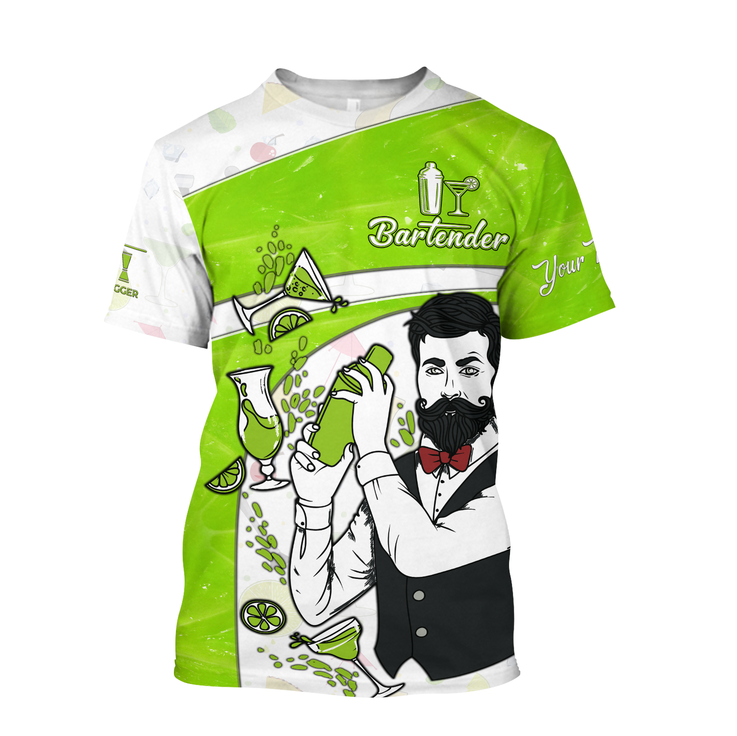 Customize 3D All Over Printed Bartender for men DA19052105