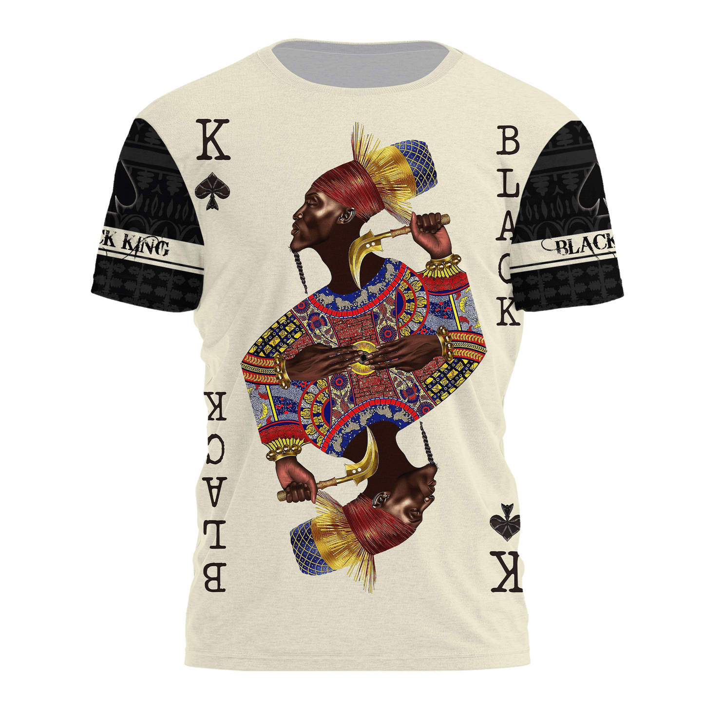 African Culture Black King Combo Tshirt And Boardshort ML