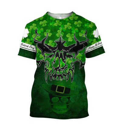 Premium Irish Day Skull 3D All Over Printed Unisex
