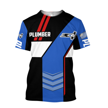 Premium Plumber 3D All Over Printed Unisex Shirts