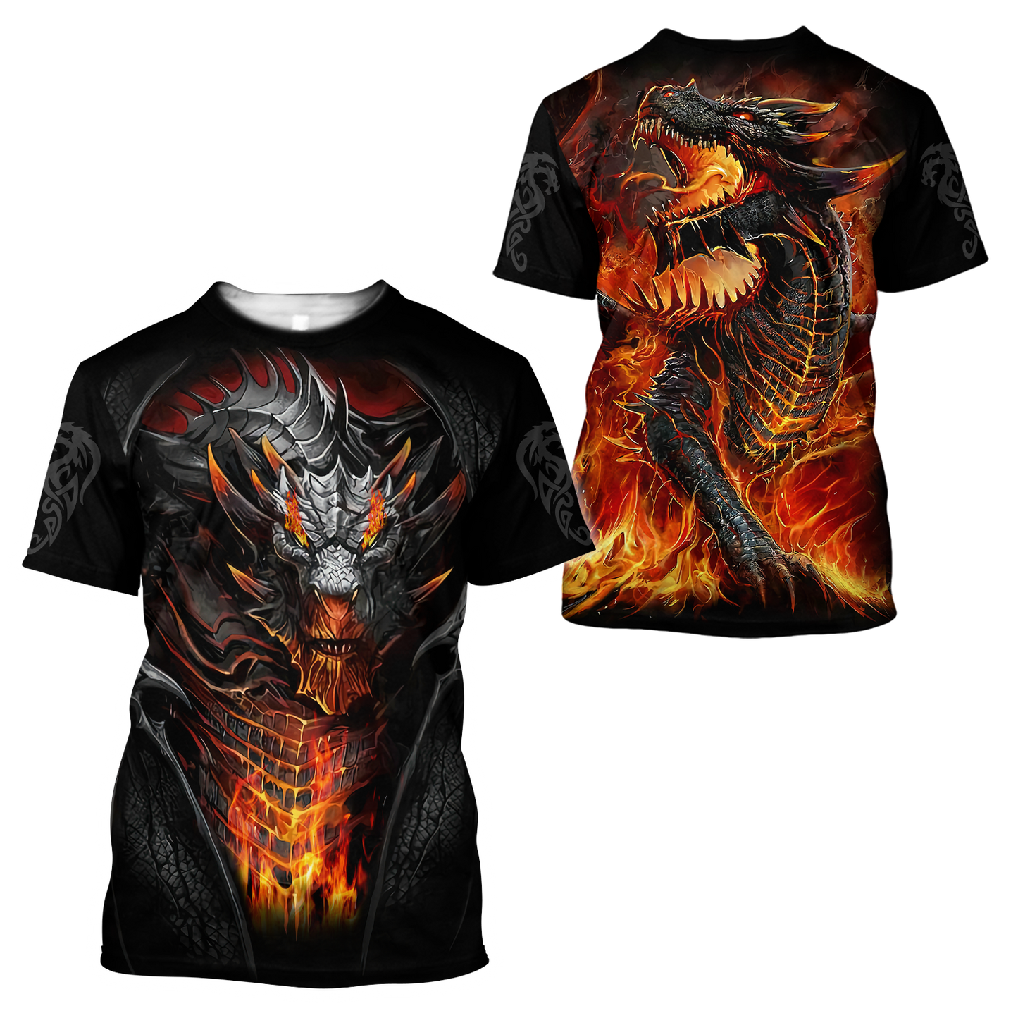 Premium Dragon 3D All Over Printed Unisex Shirts Fire Dragon