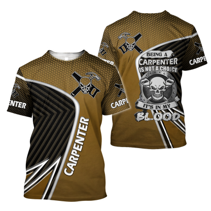 Personalized Name Carpenter 3D All Over Printed Unisex Shirts Being A Carpenter