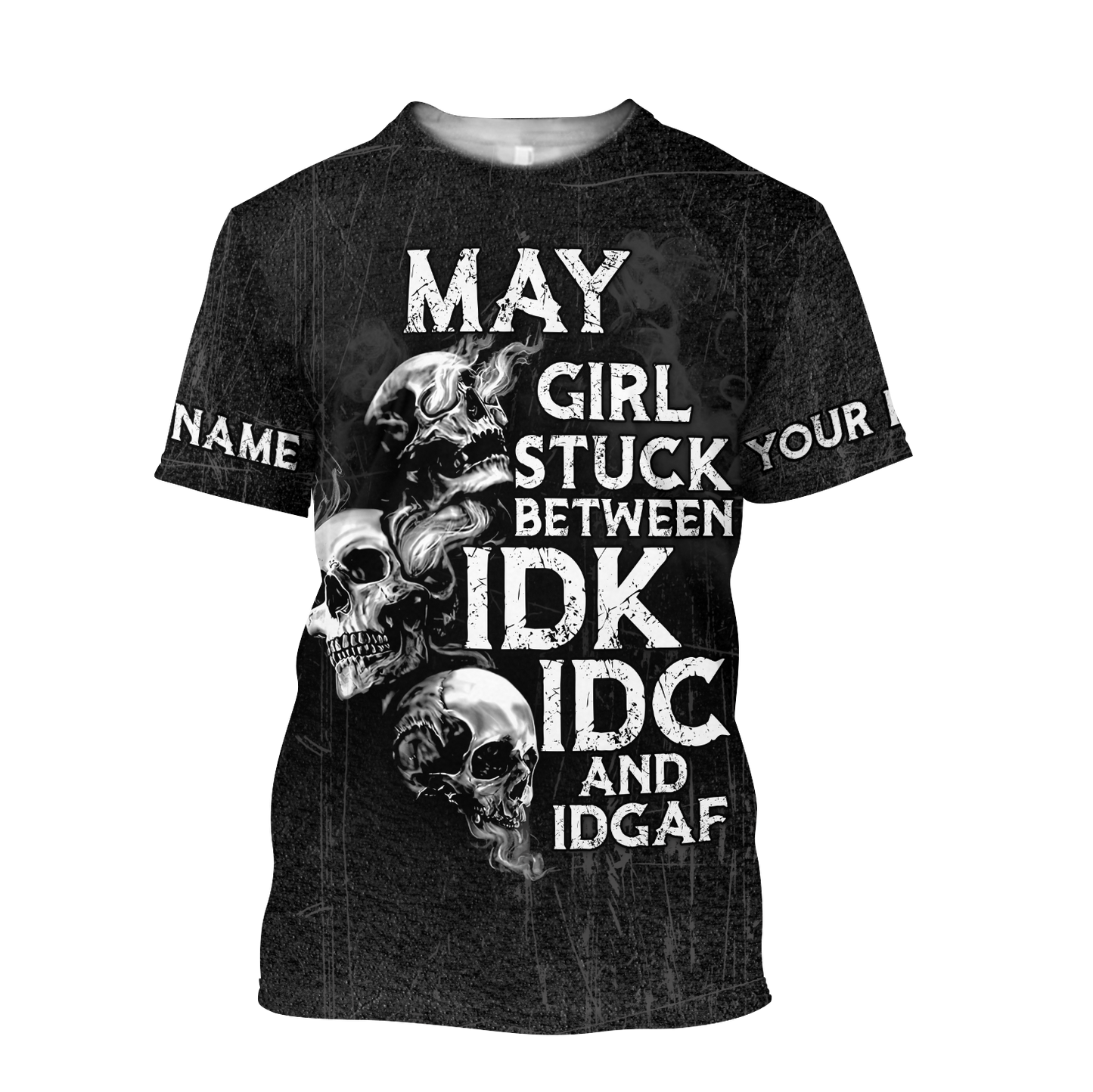 Customize Name Skull Hoodie For Men And Women TNA26042101