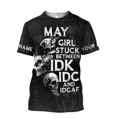 Customize Name Skull Hoodie For Men And Women TNA26042101