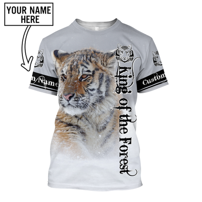 Customize Name Tiger 3D All Over Printed Shirts